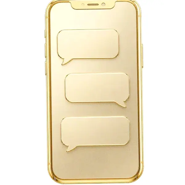 Smartphone with chat bubbles — Lizaro