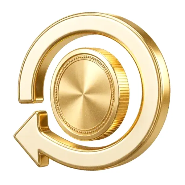Coin with circular arrow — Lizaro