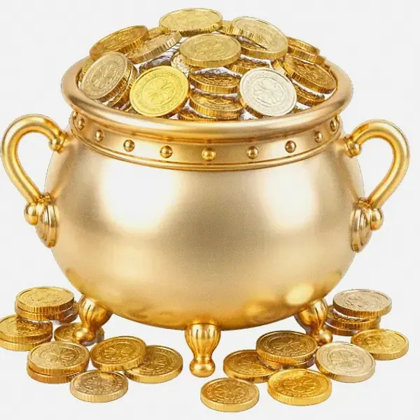 Coin-filled cauldron — Lizaro
