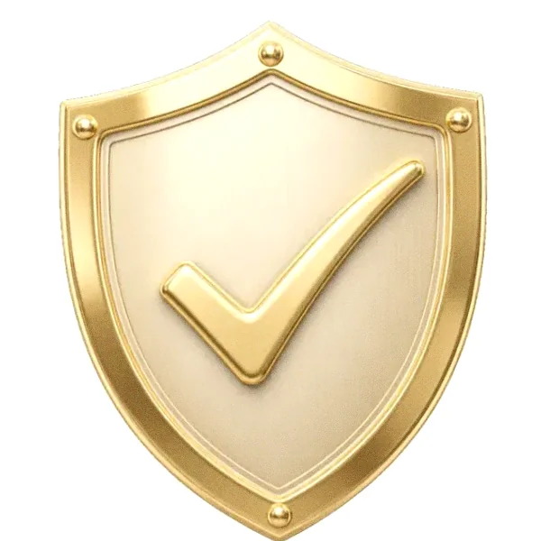 Checkmark shield — Lizaro