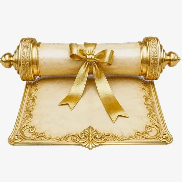Decorated parchment scroll — Lizaro
