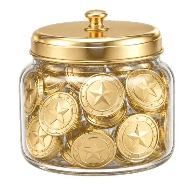 Coin-filled jar — Lizaro