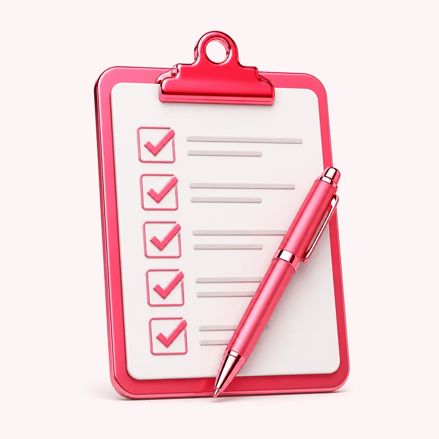 Clipboard checklist — Lizaro