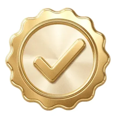 Checkmark badge — Lizaro