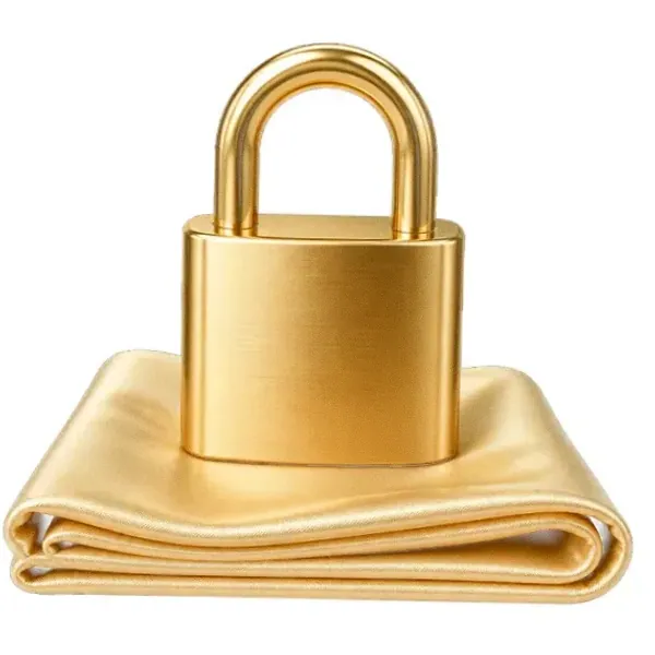 Padlock on folded cloth — Lizaro