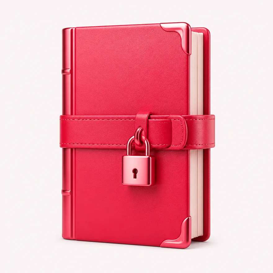 Book with padlock strap — Lizaro